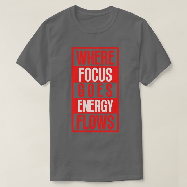 Camiseta Donde el foco va hacia los flujos de energía 8 (Diseño del anverso)