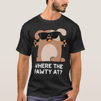 Camiseta Donde El Pawty En Cute Doggie Dog Pun