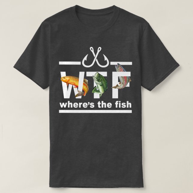 Camiseta Donde El Pescado Ama La Prima De Pesca  (Diseño del anverso)