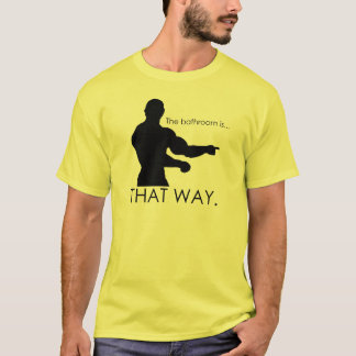 Camiseta ¿dónde está el bathrrom?