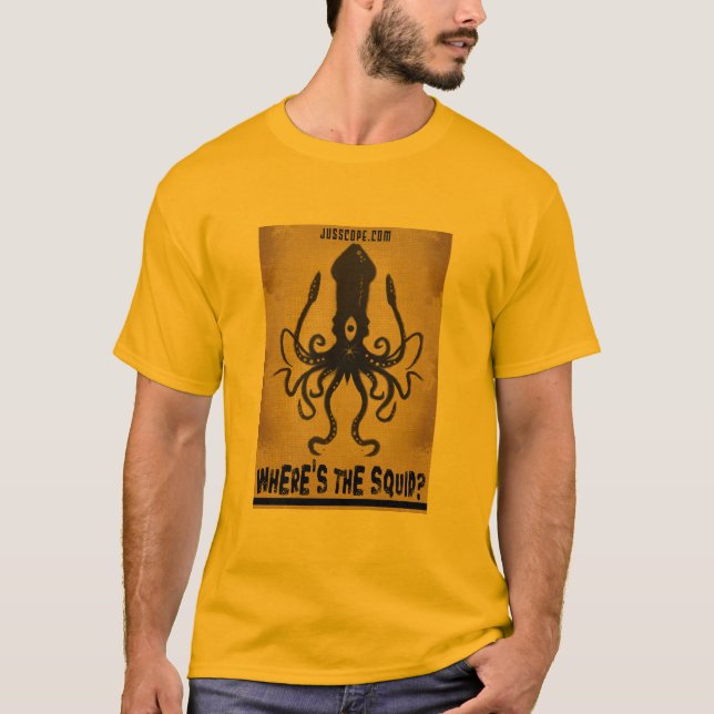 Camiseta ¿Dónde está el calamar? (Anverso)