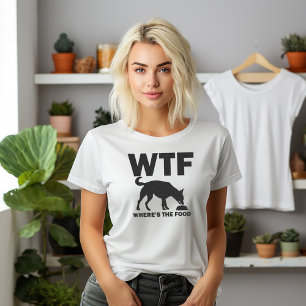 Camiseta ¿Dónde está el perro de la comida