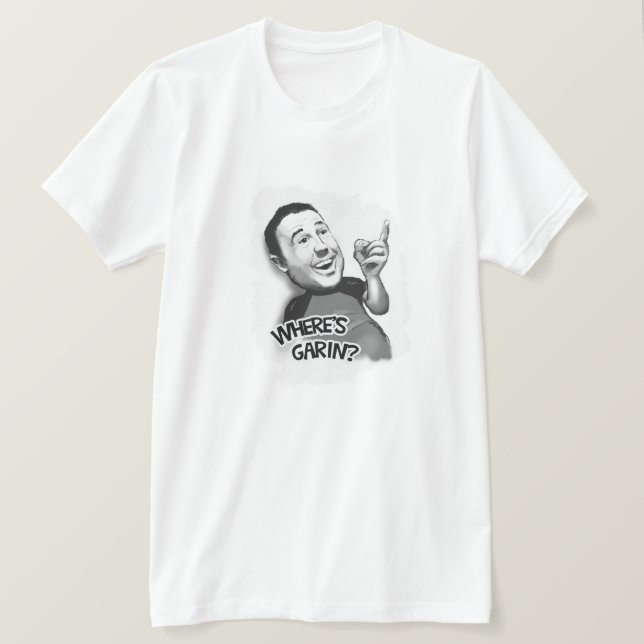 Camiseta ¿Dónde está Garin? (Anverso del diseño)