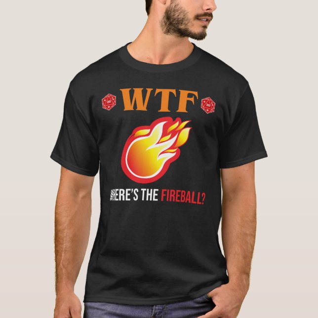Camiseta ¿Dónde está la bola de fuego? (Anverso)