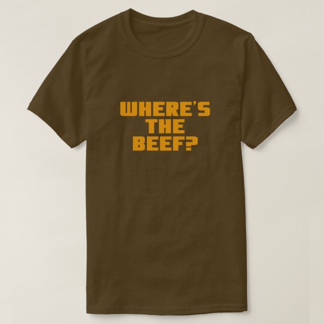 CAMISETA ¿DÓNDE ESTÁ LA CARNE? (Diseño del anverso)