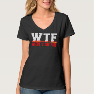 Camiseta ¿Dónde está la chimenea de bomberos?