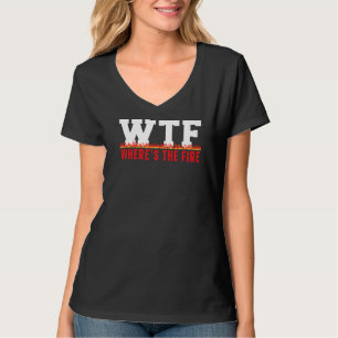 Camiseta ¿Dónde está la chimenea de bomberos?