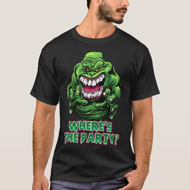 Camiseta ¿Dónde está la Fiesta Fiesta Monster Slime Hallowe (Anverso)