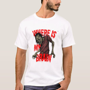 Camiseta "¿Dónde está mi cerebro? (Edición Zombie)"