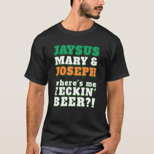 Camiseta ¿Dónde está mi divertido discurso de cruz irlandés