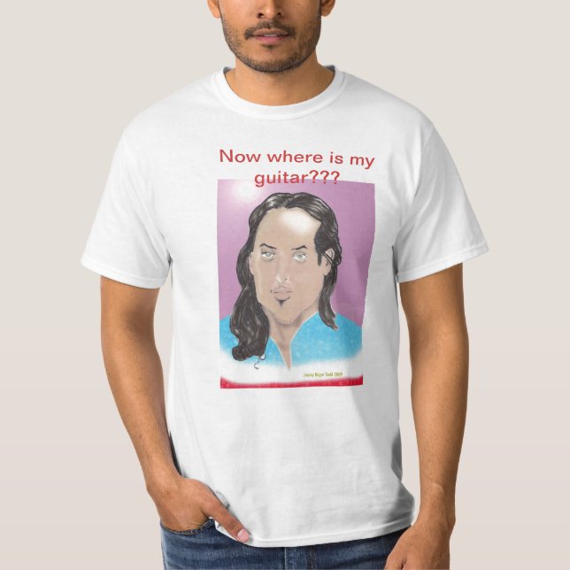 Camiseta ¿Dónde está mi guitarra??? (Anverso)