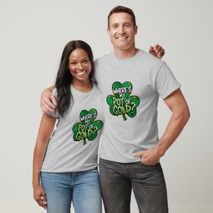 Camiseta ¿Dónde está mi olla de oro el día de Patrick?