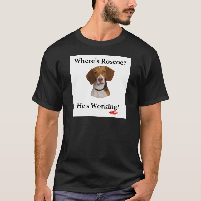 Camiseta ¿Dónde está Roscoe? (Anverso)