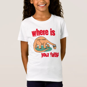 Camiseta ¿Dónde está tu fe? Personalízalo