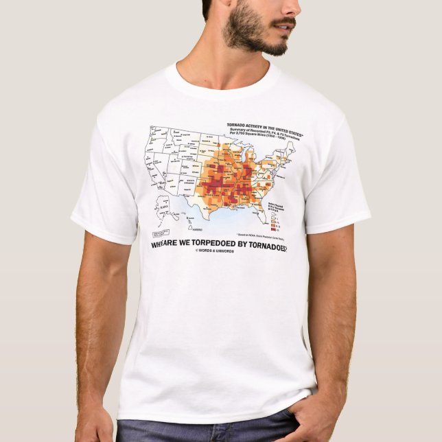 Camiseta ¿Dónde Estamos Torpedosos Por Tornadoes? (Anverso)