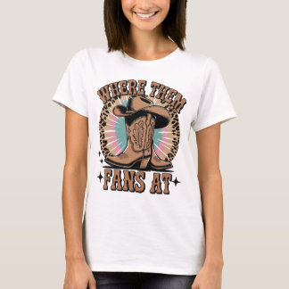 Camiseta Dónde Están Esas Fans – Botas de Vaquera Tie Dye O