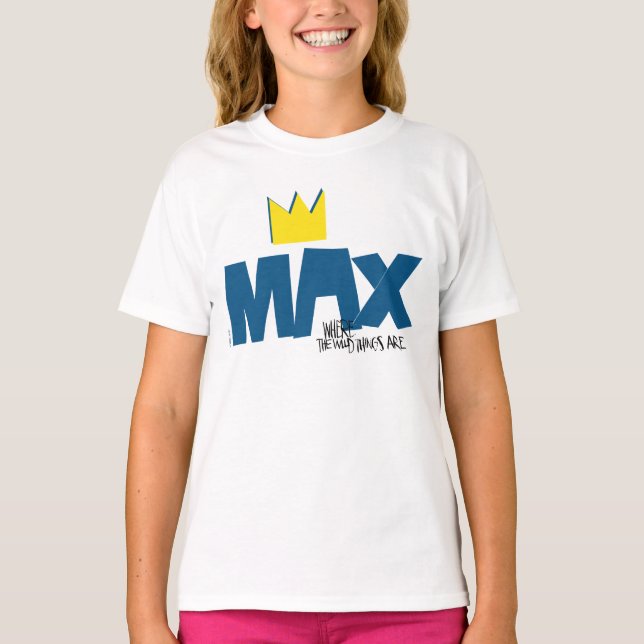 Camiseta Donde están las cosas salvajes | Máx. y corona (Anverso)