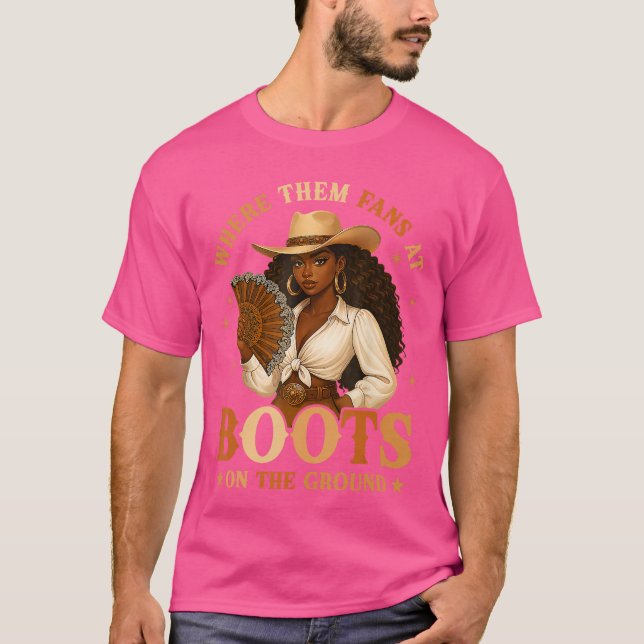 Camiseta Dónde están las fans chica (Anverso)