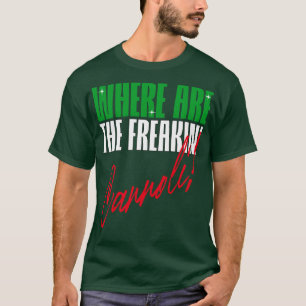 Camiseta ¿Dónde están los frikis cannoli, la esla italiana 