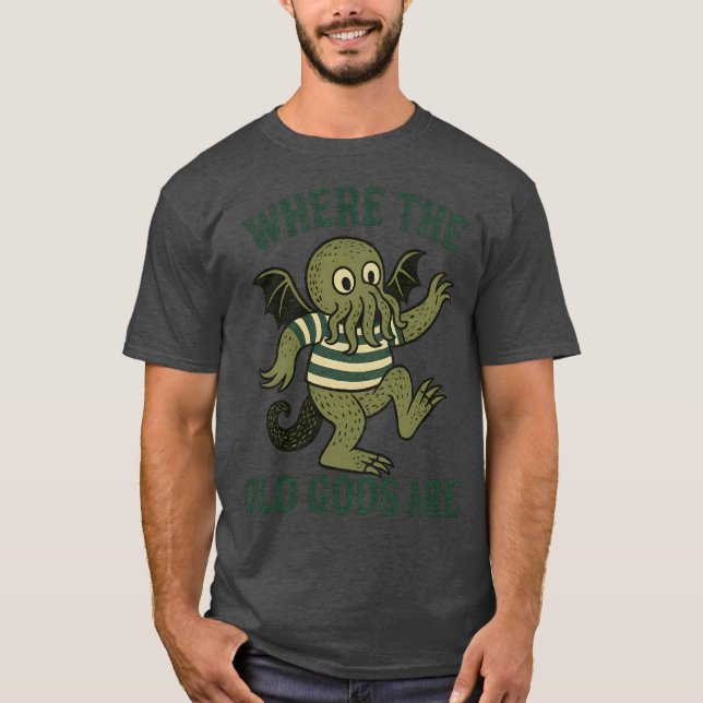 CAMISETA DÓNDE ESTÁN LOS VIEJOS DIOS (Anverso)
