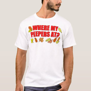 Camiseta Donde están mis atisbadores en la hoja que miran