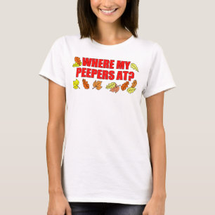 Camiseta Donde están mis atisbadores en la hoja que miran