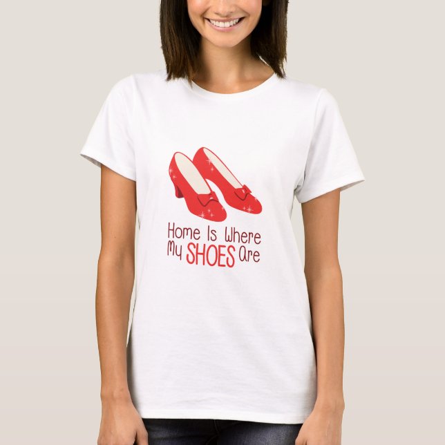 Camiseta Dónde están mis zapatos (Anverso)