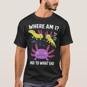 Camiseta ¿Dónde estoy? ¿Qué estoy haciendo aquí? ¿Y con qué