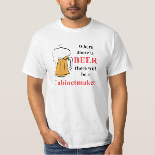 Camiseta Donde hay cerveza - ebanista