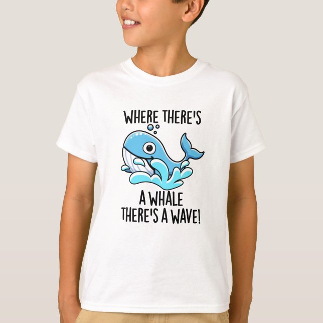 Camiseta Donde hay una ballena hay un animal divertido (Anverso)