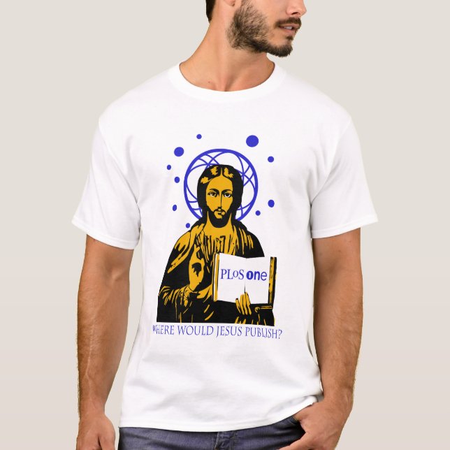 Camiseta ¿Dónde Jesús publicaría? (Anverso)