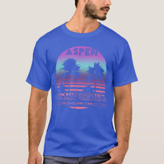 Camiseta Donde la cerveza fluye como vino Aspen California