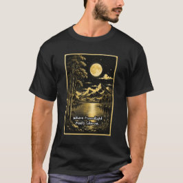 Camiseta Donde la luz de la luna se encuentra con el silenc