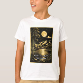 Camiseta Donde la luz de la luna se encuentra con el silenc