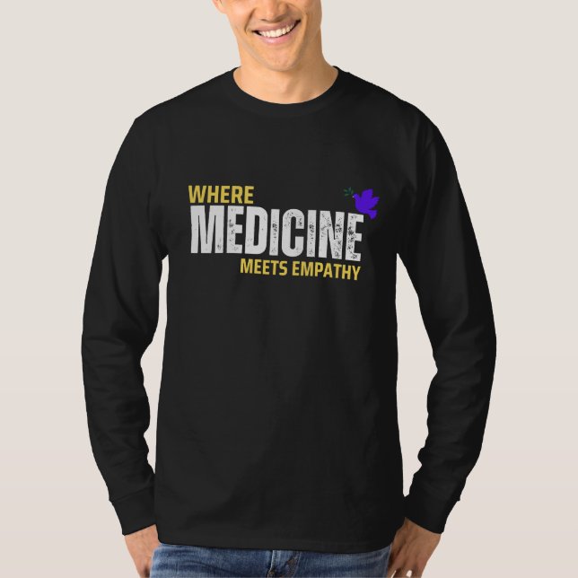 Camiseta Donde la medicina satisface la empatía (Anverso)