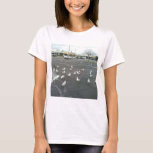 Camiseta Donde la playa para las gaviotas