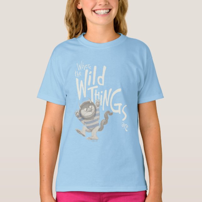 Camiseta Donde las cosas salvajes - Azul (Anverso)