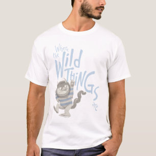 Camiseta Donde las cosas salvajes Quote - Azul