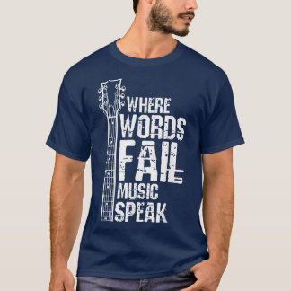 Camiseta Donde las palabras fallan, la música habla el ícon