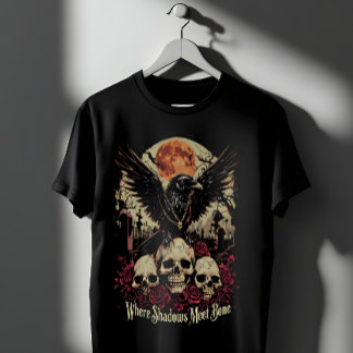 Camiseta Donde las sombras se encuentran con el hueso