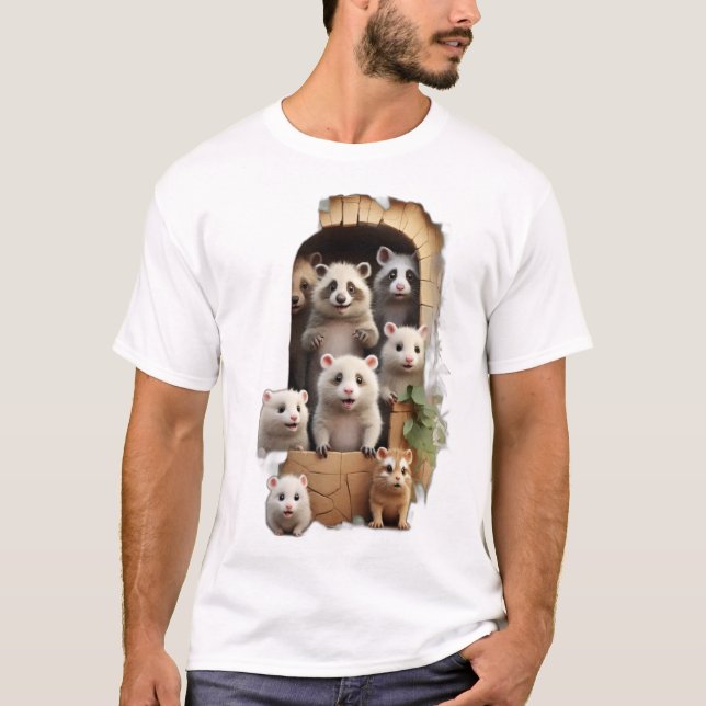 Camiseta ¡Donde Los Animales Desaparecen Jugativamente! (Anverso)