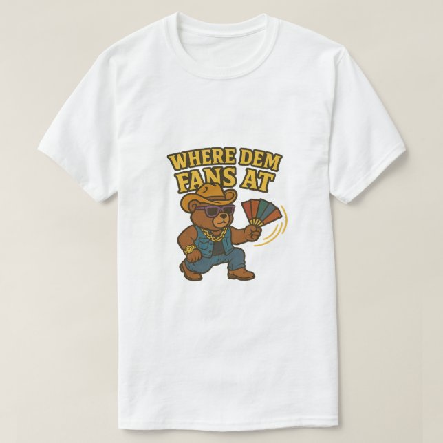 Camiseta Donde los fans de Dem - Hip Hop Cowboy Teddy Bear (Diseño del anverso)