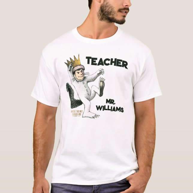 Camiseta Donde los monstruos maestra (Anverso)