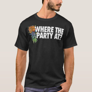 Camiseta Donde los Navidades Fiesta en piña al revés