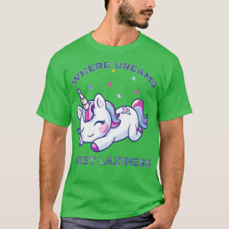 Camiseta Donde los sueños se encuentran con la pereza