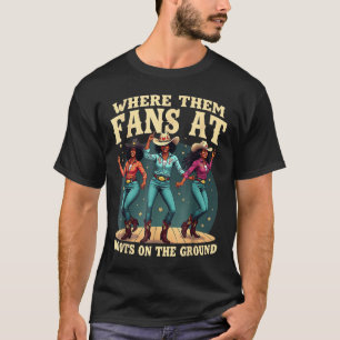 Camiseta Donde Los Ventiladores En Boots En La Línea De Vaq