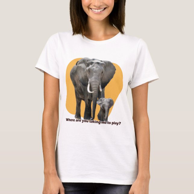 Camiseta ¿Dónde me llevas a jugar? (Anverso)