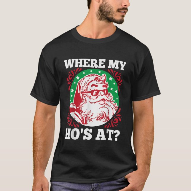Camiseta Donde mi casa está en los Navidades de Santa Funny (Anverso)