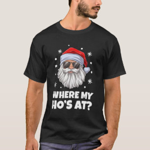 Camiseta Donde Mi Ho Está Con Divertidos Navidades Inapropi