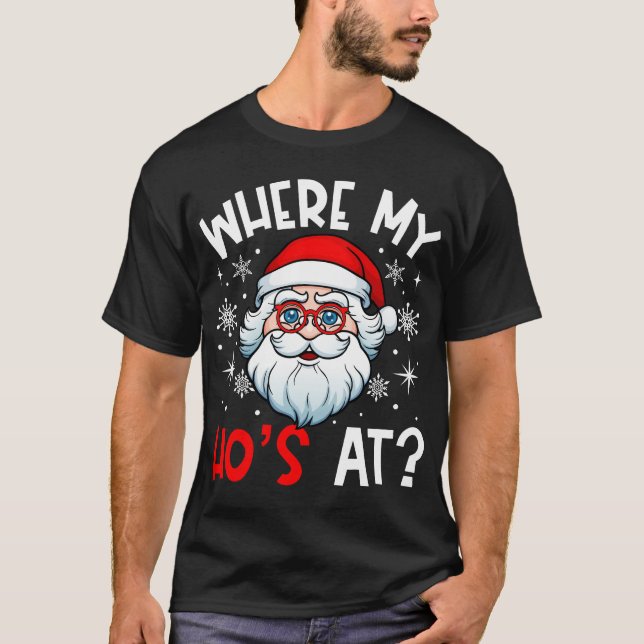 Camiseta Donde mi Ho está con los divertidos Navidades de S (Anverso)